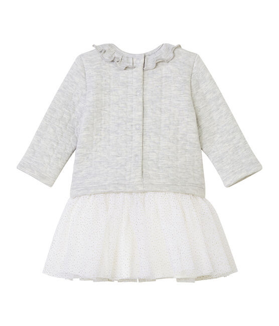 Baby Mädchen Kleid mit langen Ärmeln grau BELUGA CHINE