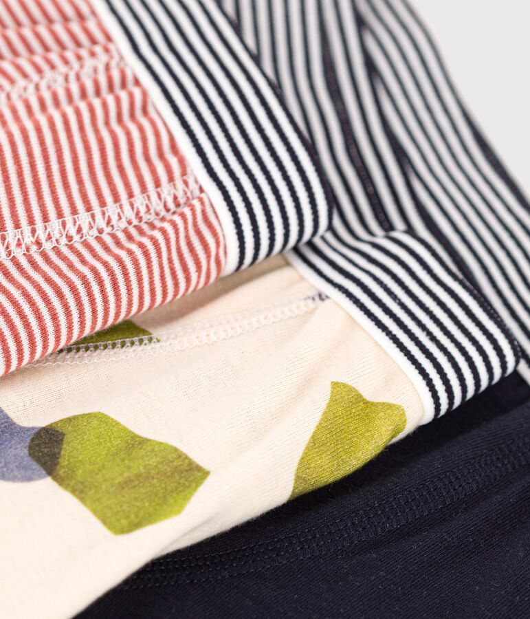3er-Set-Kinder-Boxershorts aus Baumwolle vielfarbig