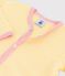 Gestreifter Baby-Strampler aus Bio-Baumwolle gelb ORGE/weiss MARSHMALLOW
