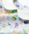 Langärmelige Baby-Bluse aus Jersey mit Hemdkragen für Mädchen grau POUSSIERE/weiss MULTICO