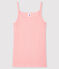 Fantasievolles Damen-Trägershirt rosa CHARME/weiss ECUME
