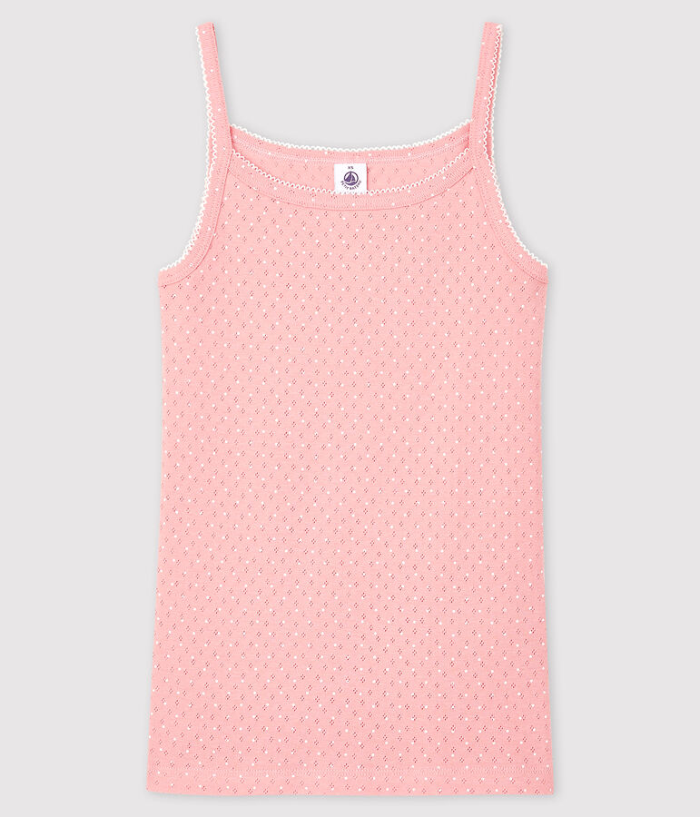 Fantasievolles Damen-Tr&auml;gershirt rosa/weiss