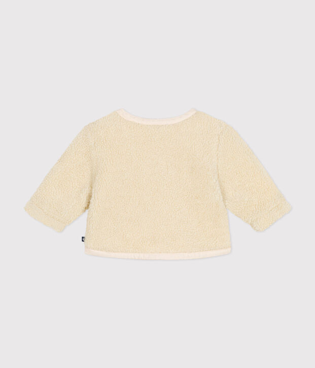 Baby-Jacke aus Sherpastoff naturfarben