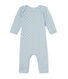 Kurzer Baby-Jungen-Einteiler aus Wolle/Baumwolle