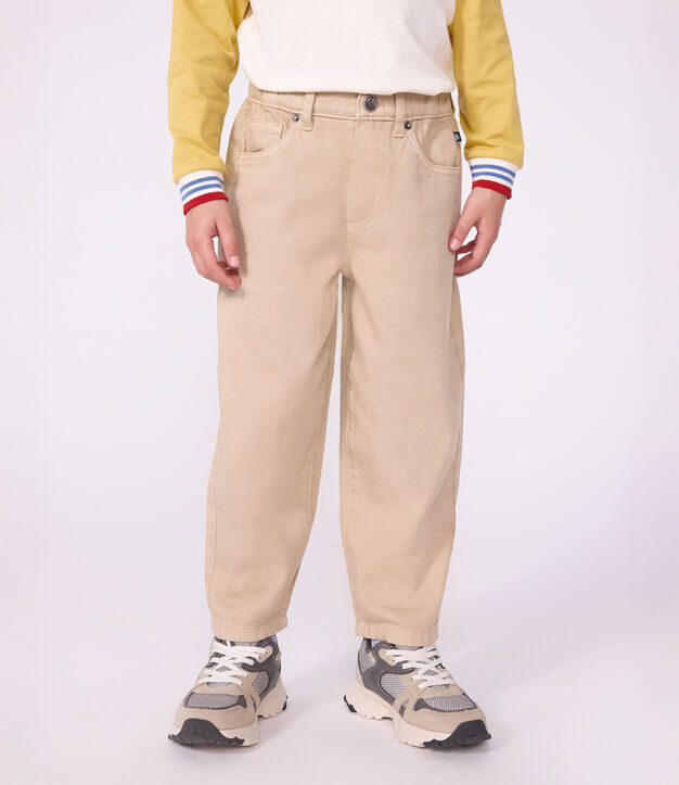 5-Pocket Kinder-Hose aus Denim beige