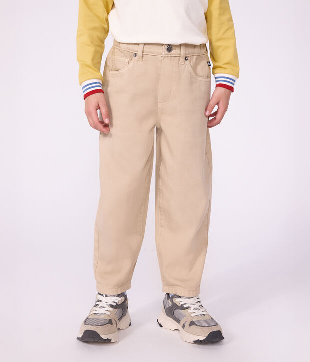 5-Pocket Kinder-Hose aus Denim beige