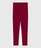Kinder-Leggings aus einfarbiger Baumwolle AMARANTE