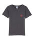 Jungen-T-Shirt mit V-Ausschnitt und Motiv