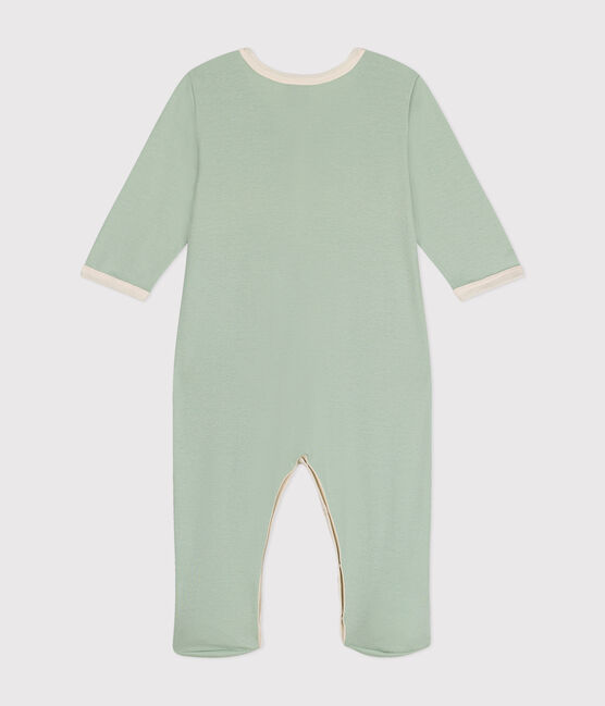 Baby-Strampler aus Baumwolle grün HERBIER