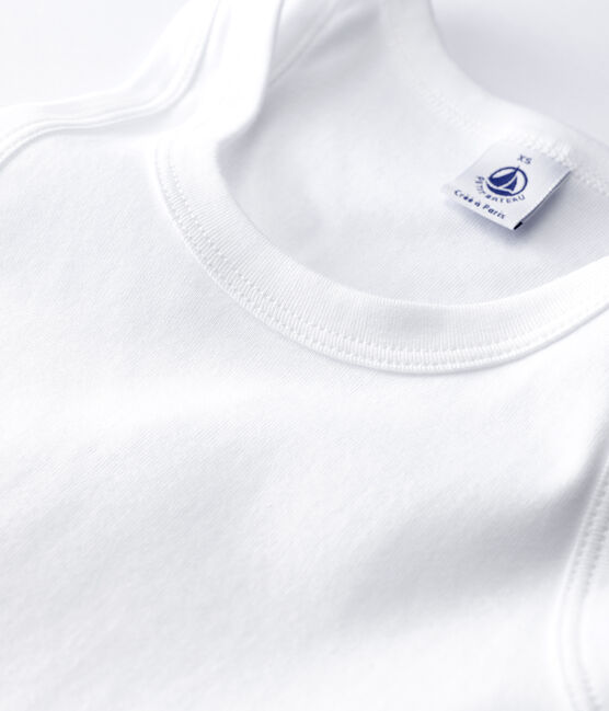 Tanktop aus Baumwolle für Damen weiss ECUME