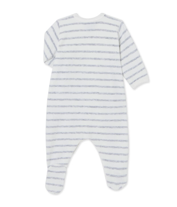 Dors bien b&eacute;b&eacute; ray&eacute; weiss/grau
