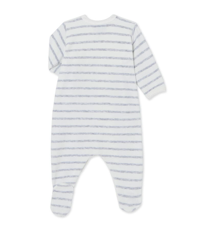 Dors bien b&eacute;b&eacute; ray&eacute; weiss/grau