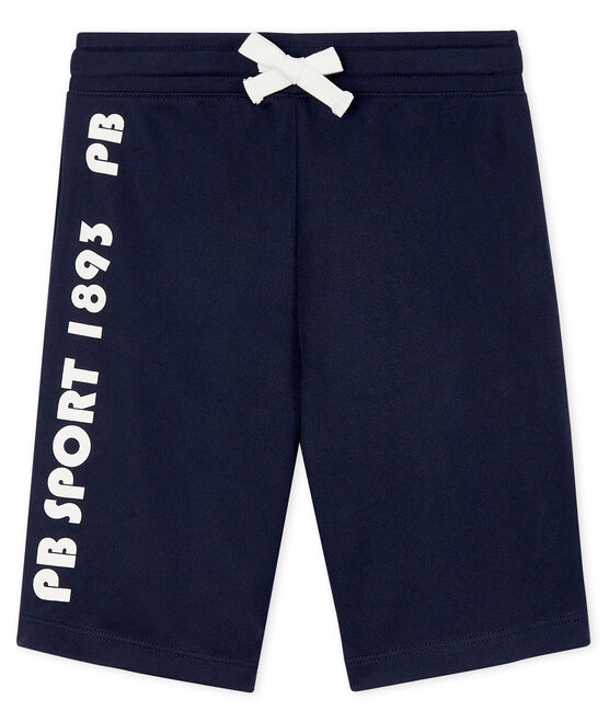 Kinder-Sportbermudas für Jungen blau SMOKING