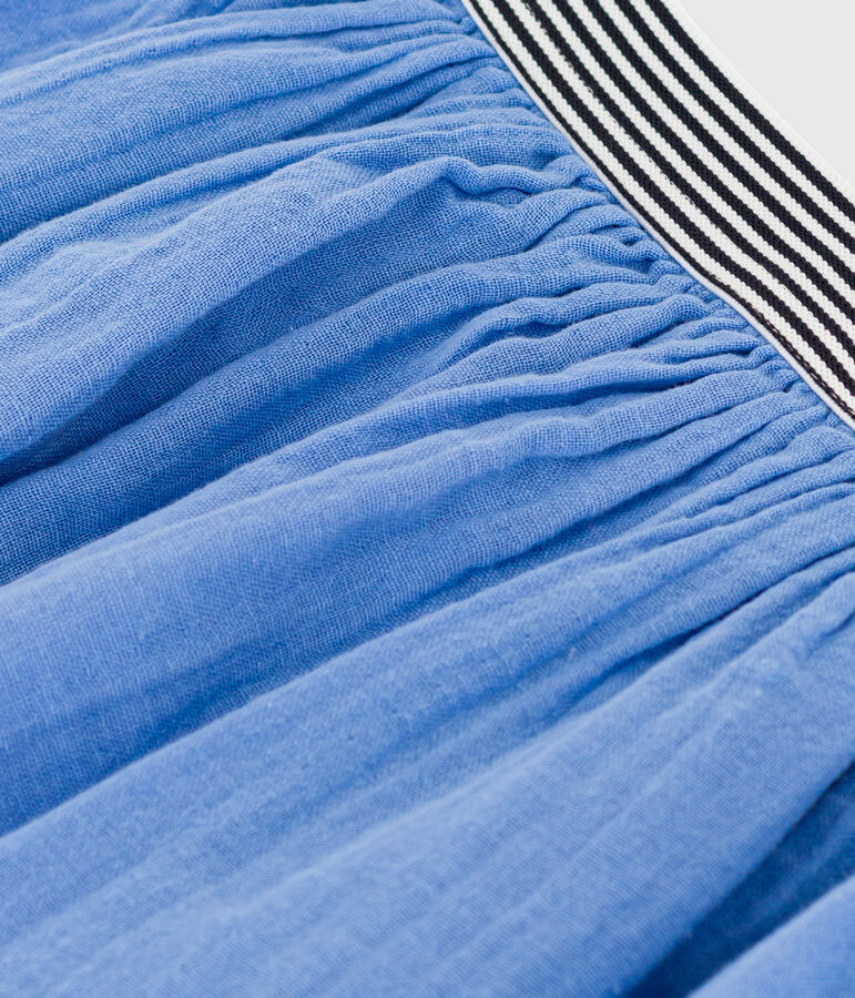 Kinderrock aus Musselinstoff f&uuml;r M&auml;dchen blau