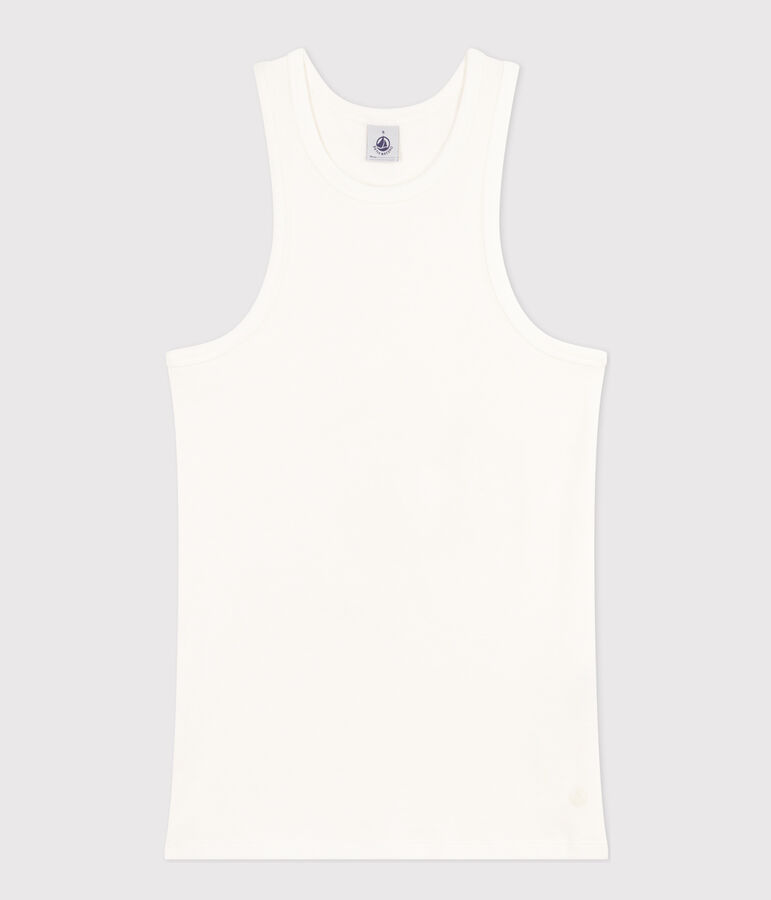 Damen-Tanktop aus Baumwolle weiss ECUME