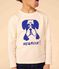 Langärmeliges T-Shirt aus Baumwolle für Kinder Mädchen/Jungen weiss AVALANCHE/ NEWBLEU