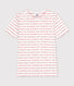 Eng anliegendes T-Shirt mit Rundhalsausschnitt aus Bio-Baumwolle Damen