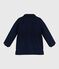Kinder-Parka halblang und einfarbig blau SMOKING