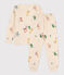 Phosphoreszierender Kinderpyjama aus Molton weiss AVALANCHE/ MULTICO