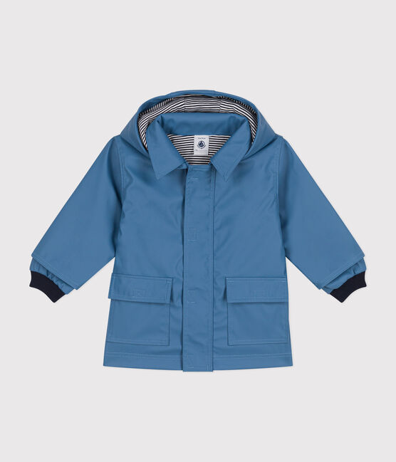 Ikonische Baby-Regenjacke blau BEACH