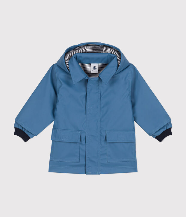 Ikonische Baby-Regenjacke blau
