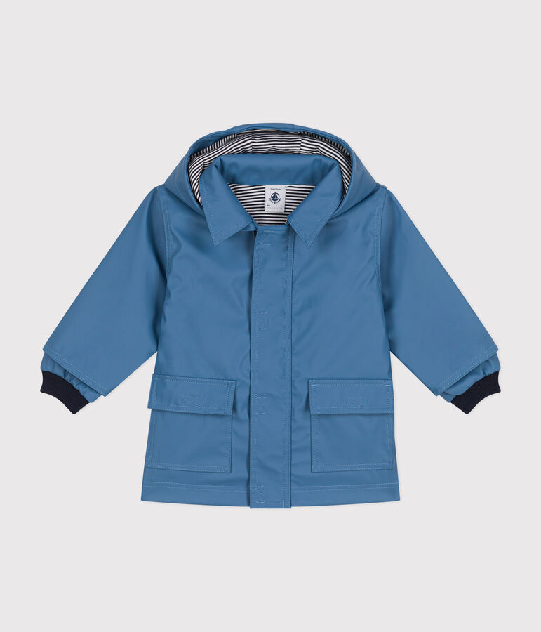 Ikonische Baby-Regenjacke blau