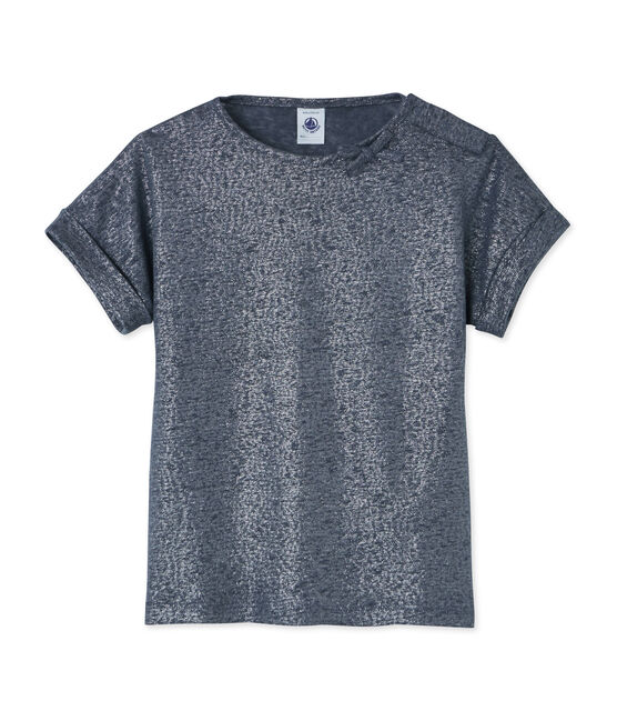 Mädchen-Kurzarmshirt grau MAKI/grau ARGENT