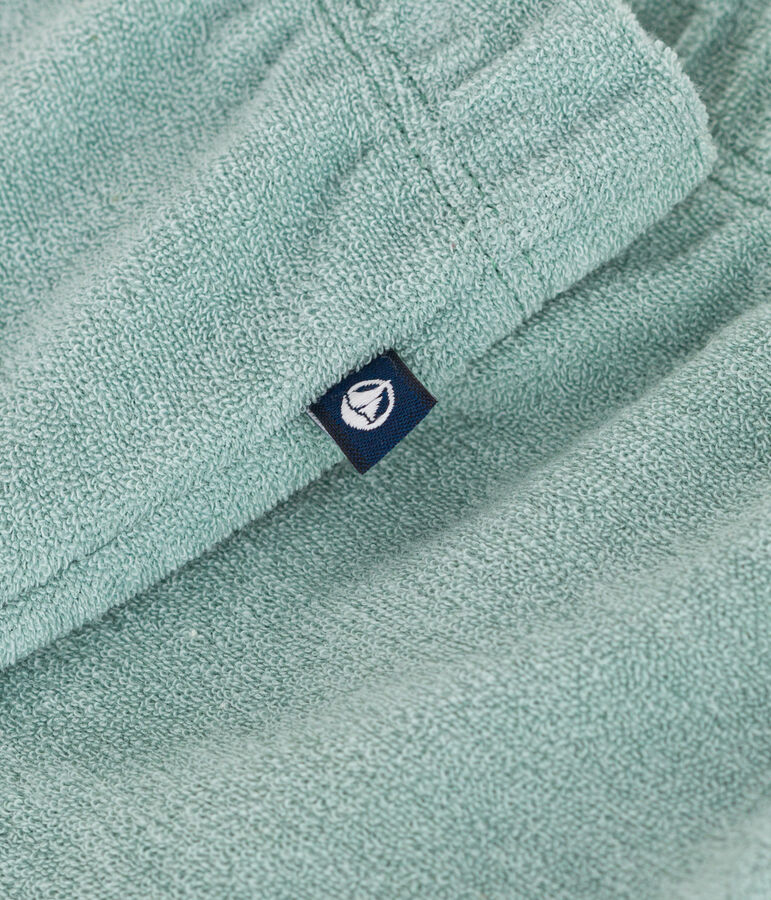 Baby-Shorts aus Baumwoll-Frottee gr&uuml;n