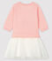 Langärmeliges Baby-Kleid für Mädchen rosa MINOIS