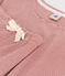 Damen-Pyjama bestehend aus kurzer Hose und T-Shirt aus gestreifter Baumwolle FAMEUX/ MARSHMALLOW