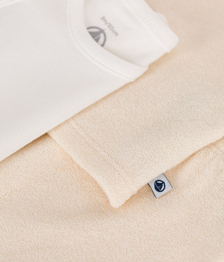 3er-Set aus Frottee f&uuml;r Baby naturfarben AVALANCHE