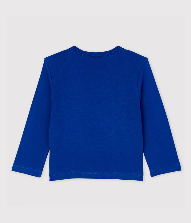 Lang&auml;rmeliges Baby-T-Shirt aus Baumwolle f&uuml;r Jungen blau