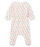 Baby-Bodyjama aus Velours für Mädchen weiss MARSHMALLOW/weiss MULTICO