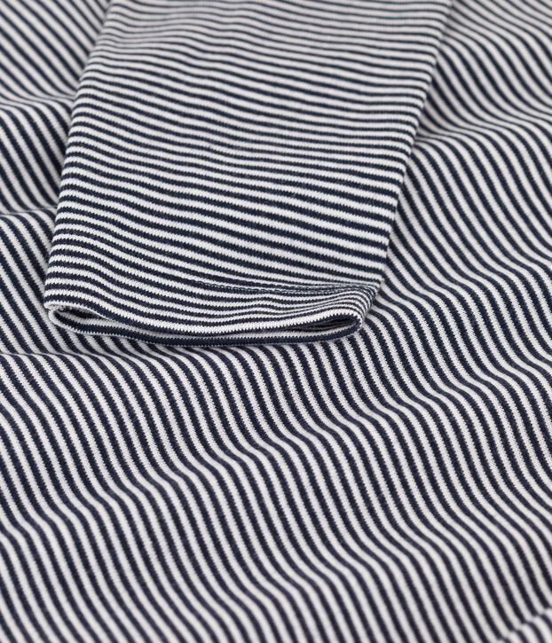 Unterziehpullover aus Baumwolle f&uuml;r M&auml;dchen und Jungen blau/weiss