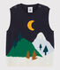 Baby-Pullover aus Wolle und Baumwolle.