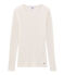 Warmes T-Shirt für Damen weiss MARSHMALLOW