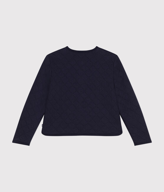 Damen-Cardigan aus Doppeljersey blau SMOKING