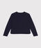 Damen-Cardigan aus Doppeljersey blau SMOKING