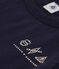 Jungen-T-Shirt aus leichtem Jerseystoff blau SMOKING
