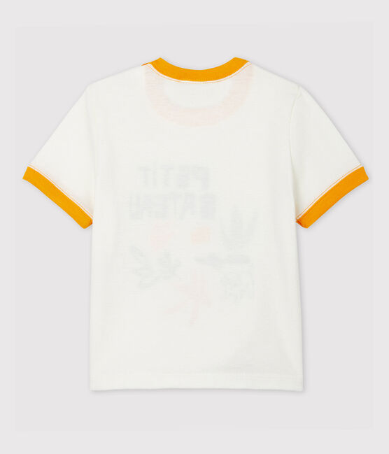 Baby-T-Shirt aus Baumwolle. weiss MARSHMALLOW