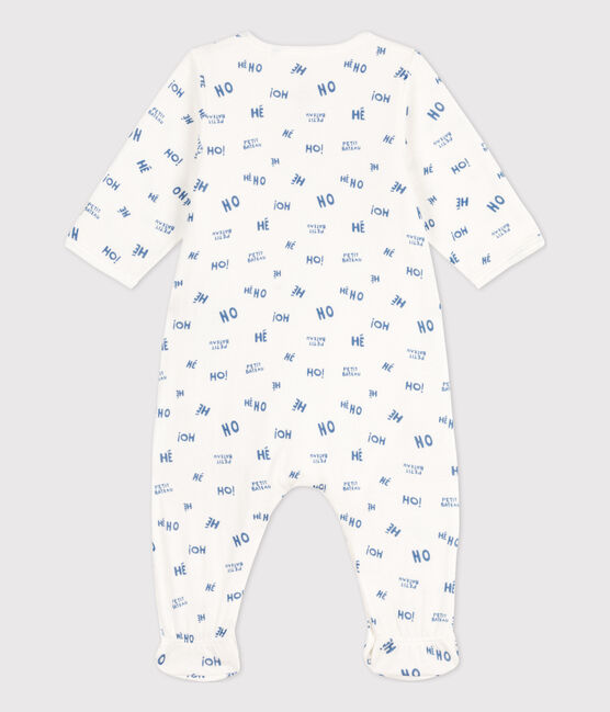 Baby-Bodyjama Heho aus Doppeljersey weiss MARSHMALLOW/ CREPUSCULE