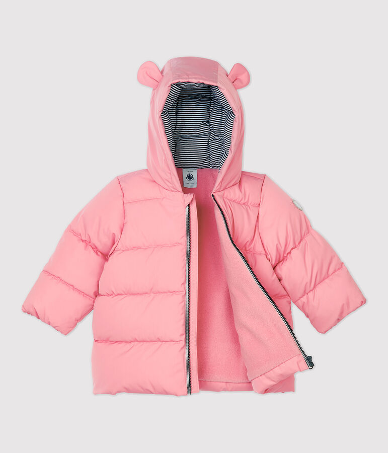 Baby-Anorak aus Polyester. rosa