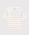 Damen-T-Shirt Das Boxy aus Baumwolle PLEINAIR/ MARSHMALLOW