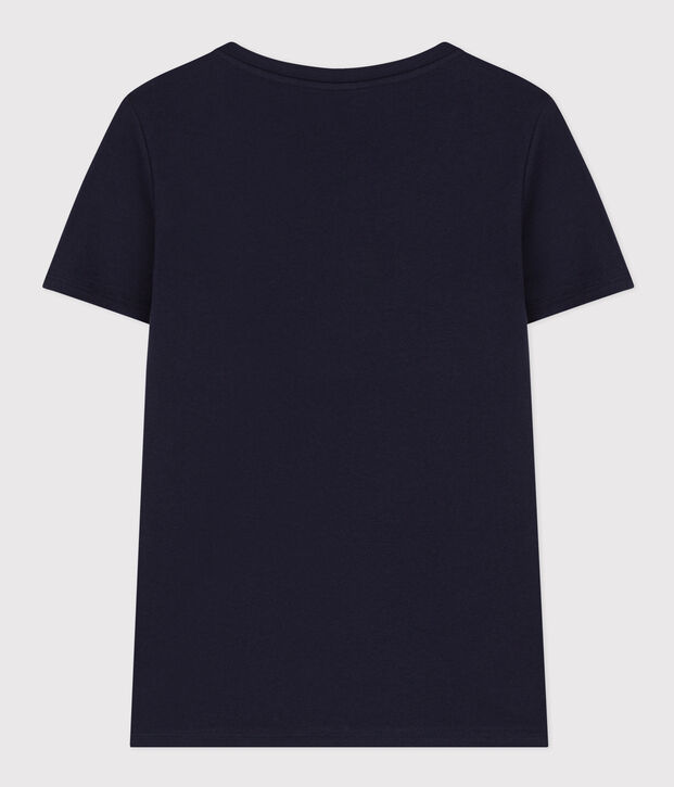 Damen-T-Shirt LE DROIT aus Baumwolle mit V-Ausschnitt SMOKING