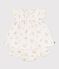 2-teiliges Baby-Set aus Baumwolle, Bluse und Bloomer mit Blumenmuster weiss MARSHMALLOW/weiss MULTICO