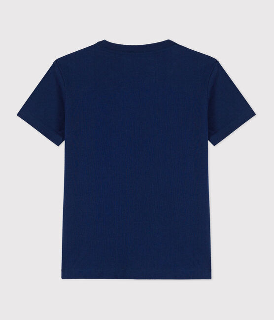 Kurzärmeliges T-Shirt aus Baumwolle für Jungen blau MEDIEVAL