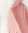 Baby-Mantel für Mädchen aus Wollstoff rosa CHEEK/weiss MARSHMALLOW