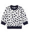 Unisex-Baby-Sweatshirt von Jean Jullien weiss MARSHMALLOW/ DOTTIES