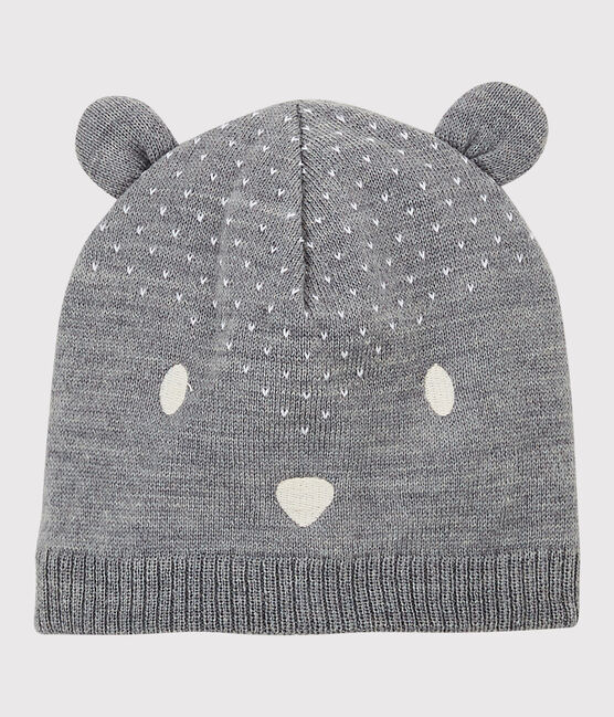 Baby-Strickmütze. grau SUBWAY CHINE