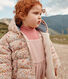 Gemusterte Baby-Winterjacke mit Kapuze